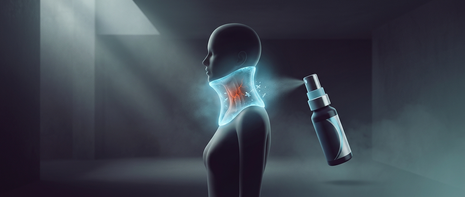 Why throat sprays only silence pain briefly
