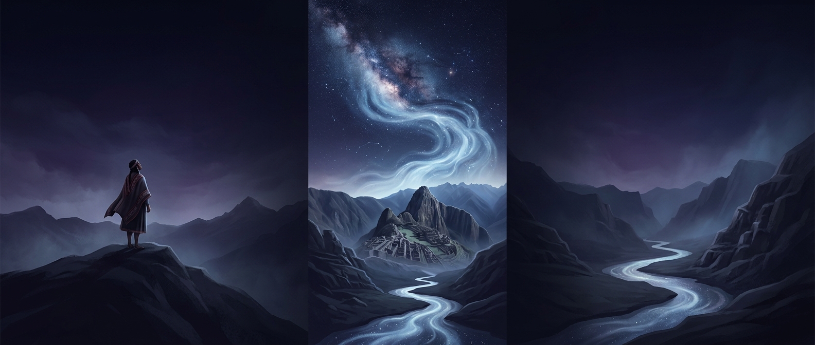 Incas viewed the milky way as a celestial river