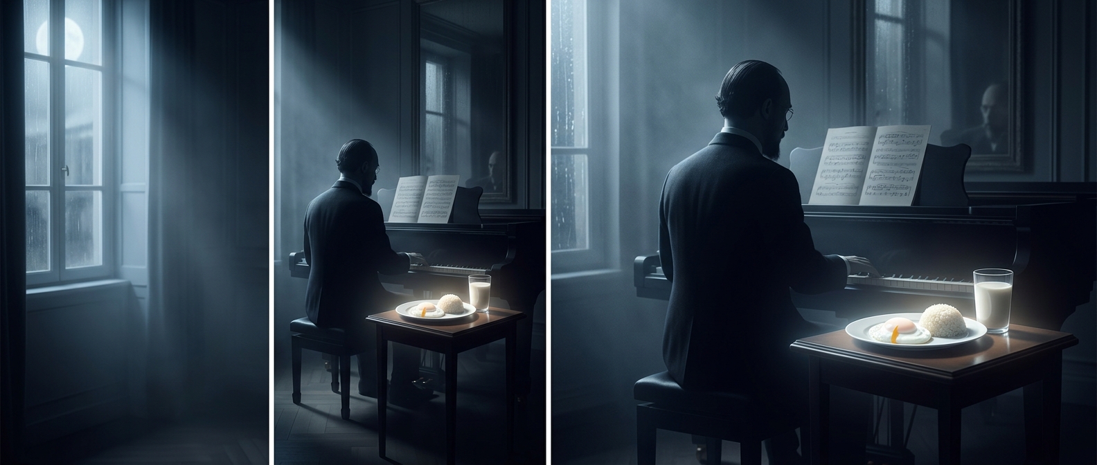 The composer who ate only white food