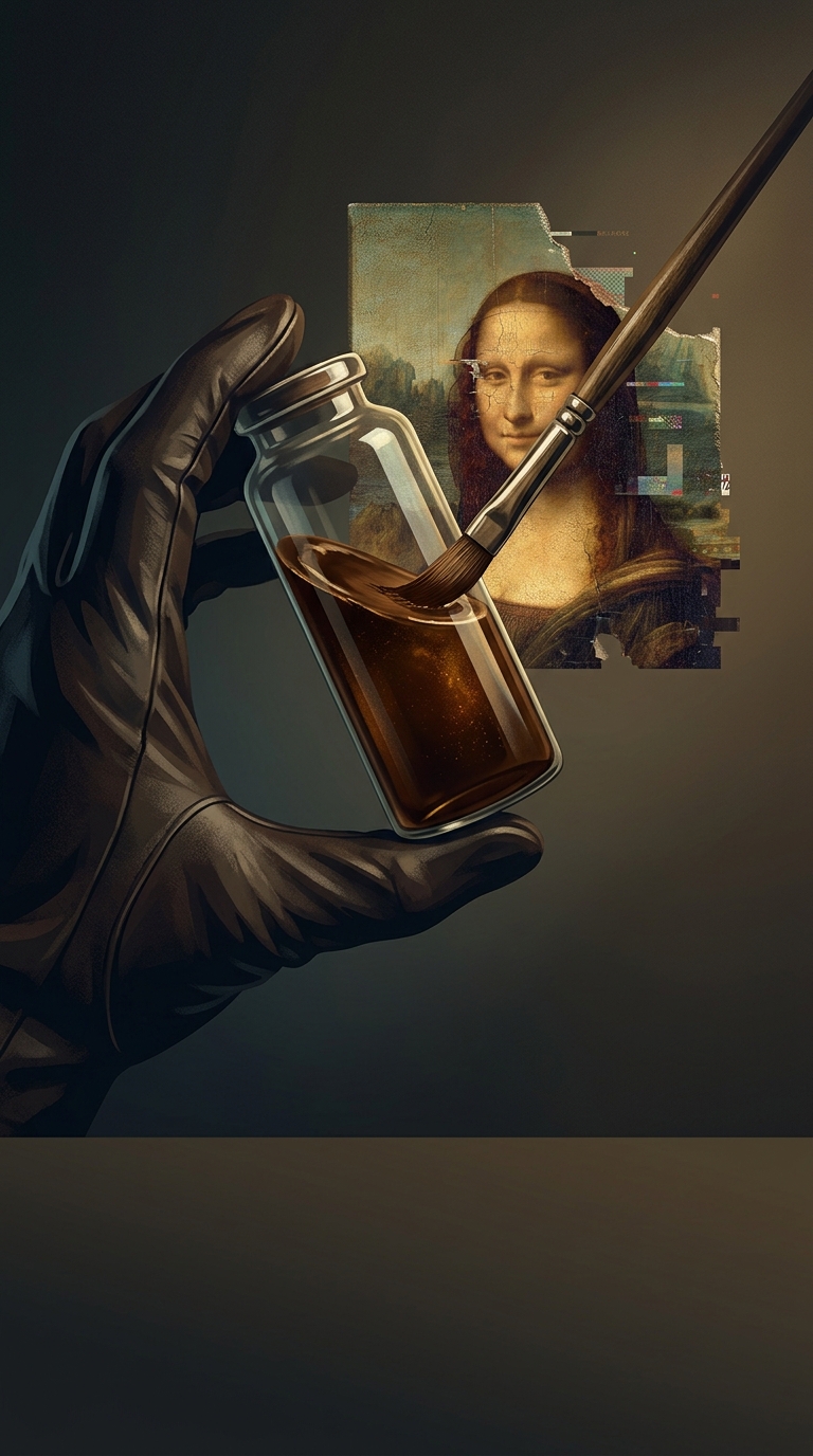 What deeply disturbing secret ingredient did famous European painters use to achieve the perfect shade of rich brown?