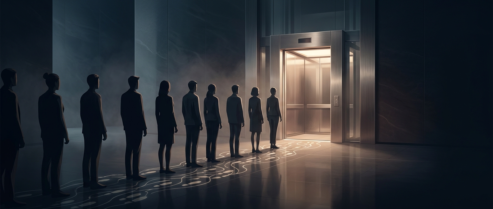 Why everyone faces the elevator doors