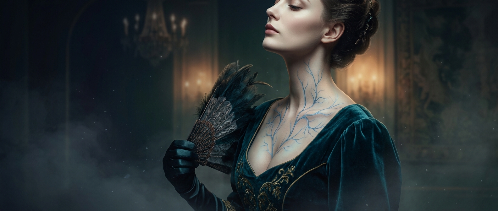 Nobles once drew veins on their skin