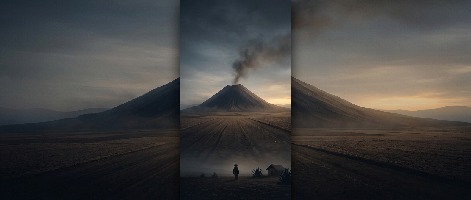 A volcano suddenly grew in a Mexican farmer's field