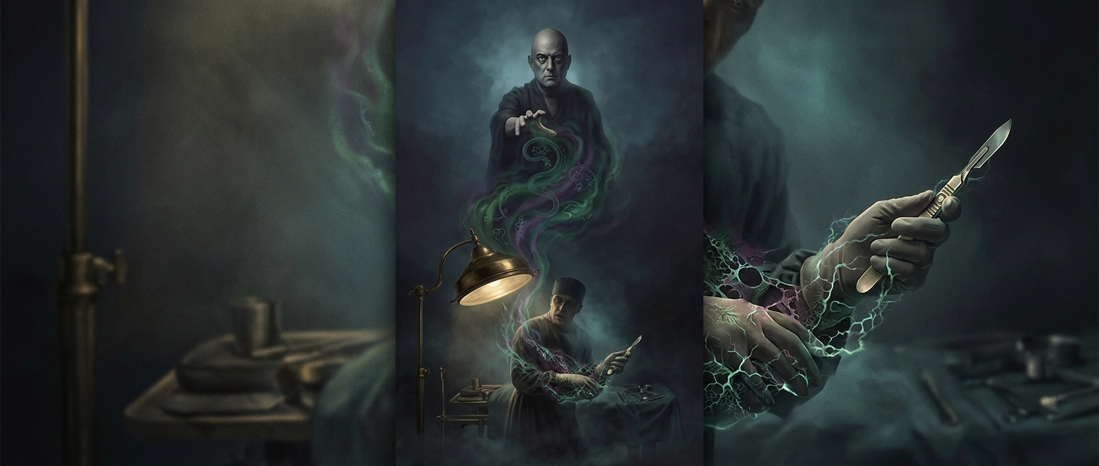 Notorious occultist Aleister Crowley supposedly cursed a doctor who later mysteriously died of a sudden infection