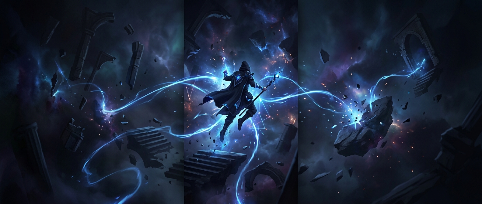 Blinking spells force erratic spatial shifts