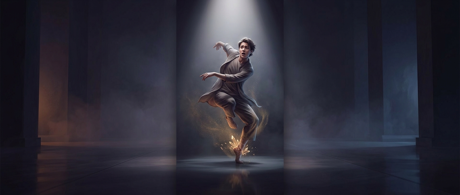 Sudden freeze dance stops sprain careless ankles