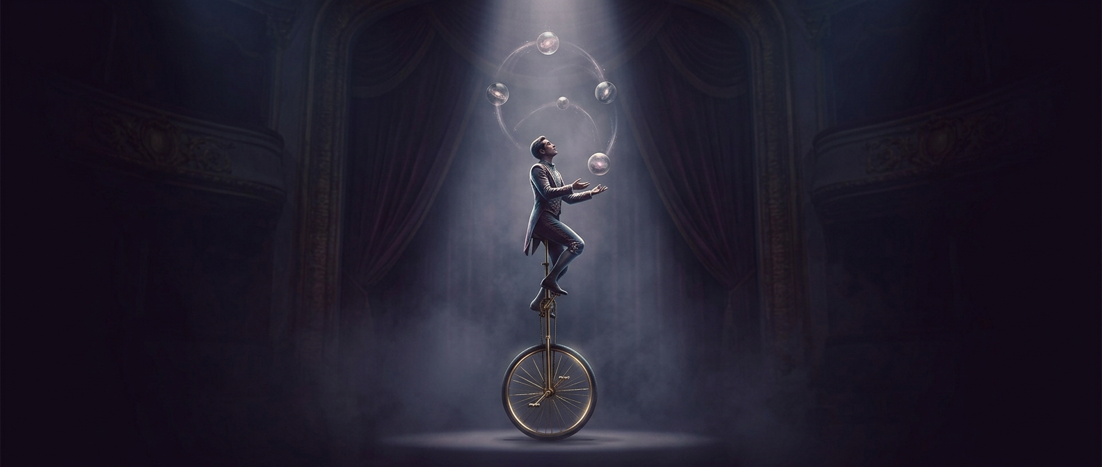 Unicycle jugglers believe one wheel is not annoying enough