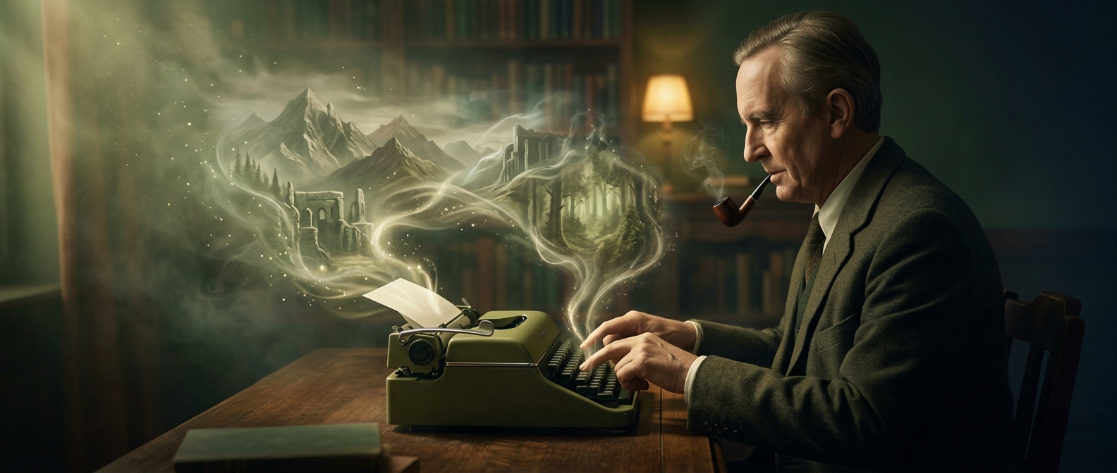 Tolkien typed The Lord of the Rings with two fingers