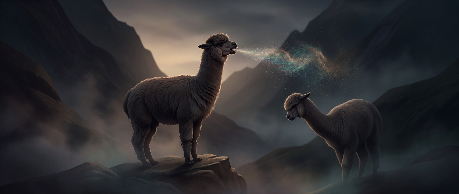 Alpacas settle arguments by spitting
