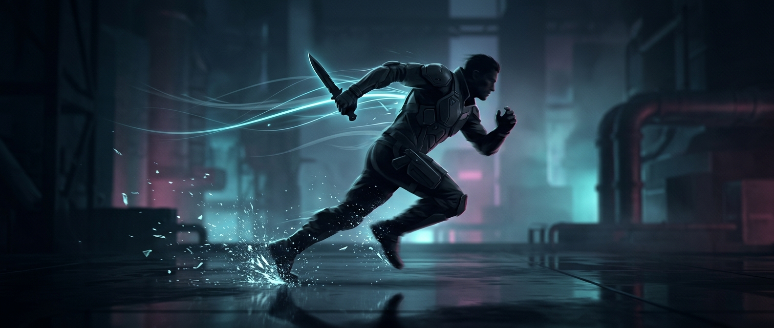 Why video game characters run faster with a knife