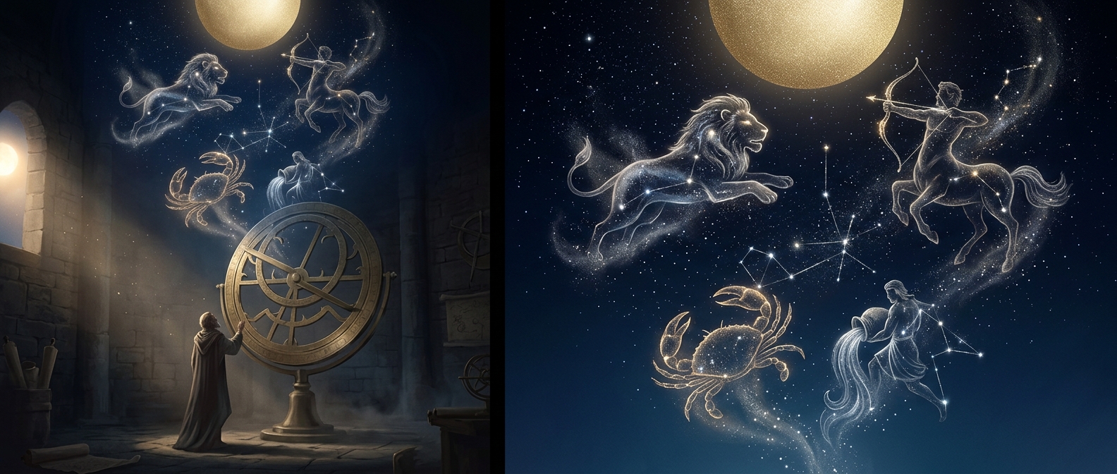 Star signs are named after animals and mythological figures because ancient people had wildly vivid imaginations