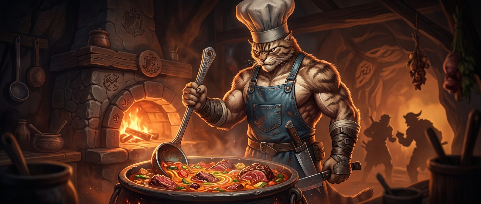 Monster Hunter's chefs are giant muscular cats
