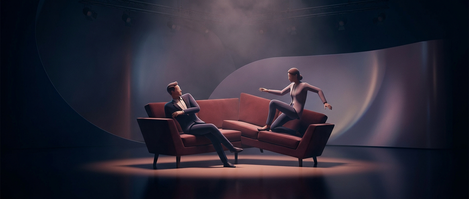 Why late-night guests sit so straight