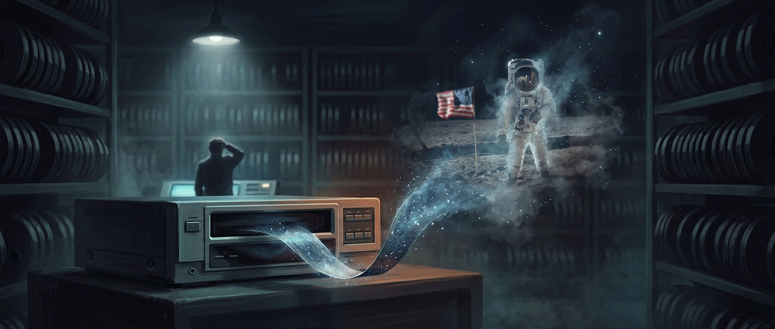 NASA могла записать плёнки Apollo 11 поверх оригинала