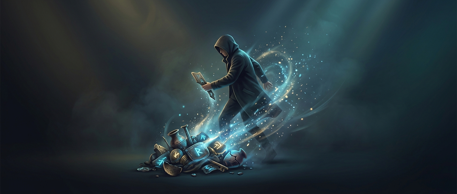 The magical trash that can teleport you