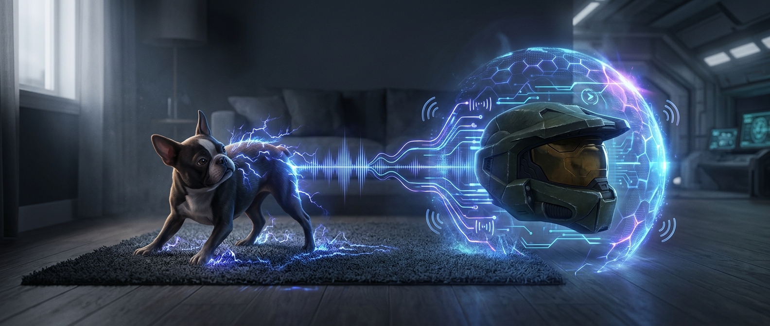 Звук щитов в Halo записали с собакой