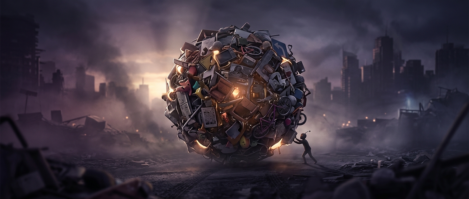 Katamari rolling uses sticky physics to hoard junk