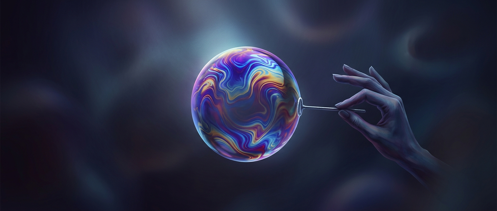 Soap bubbles flash colors due to distinct optical interference