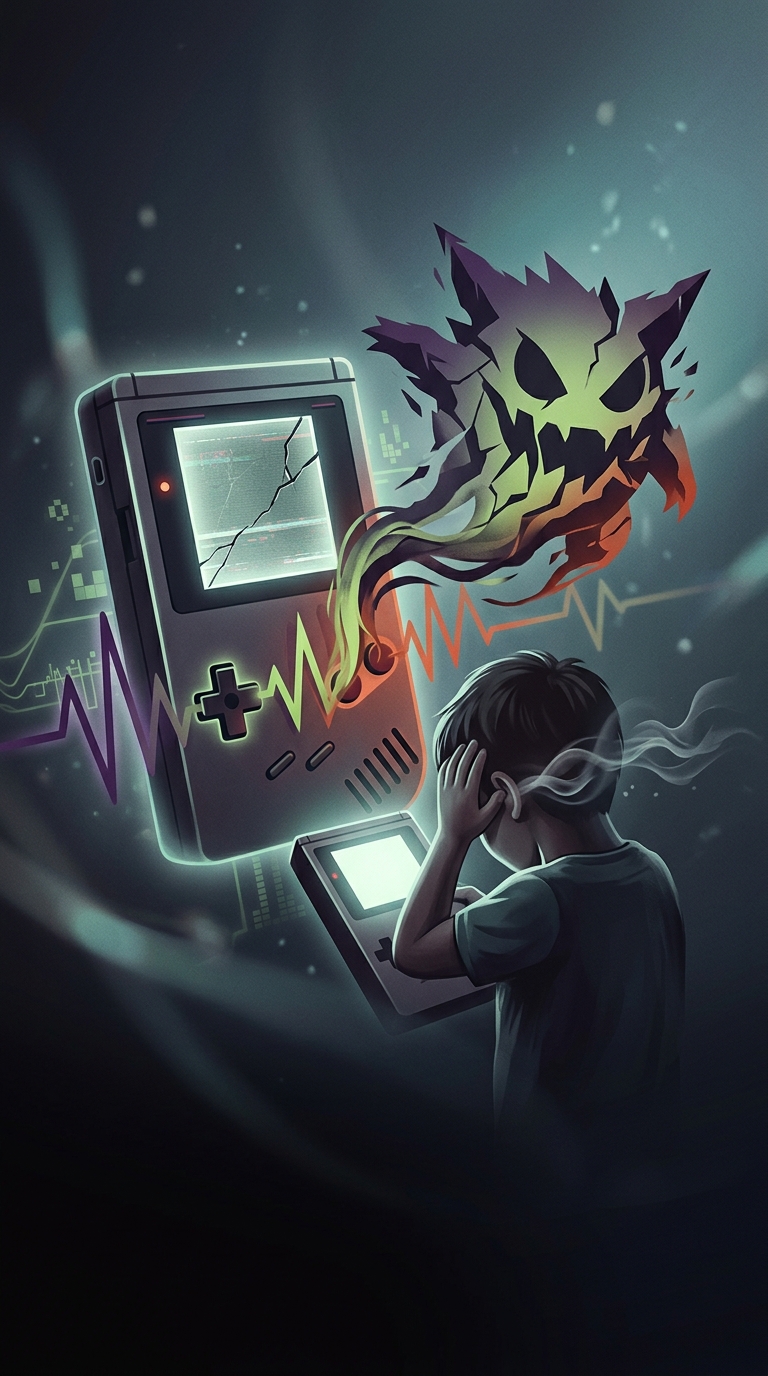 Why did the original Pokémon Red and Blue soundtrack physically cause headaches and nausea in young children?