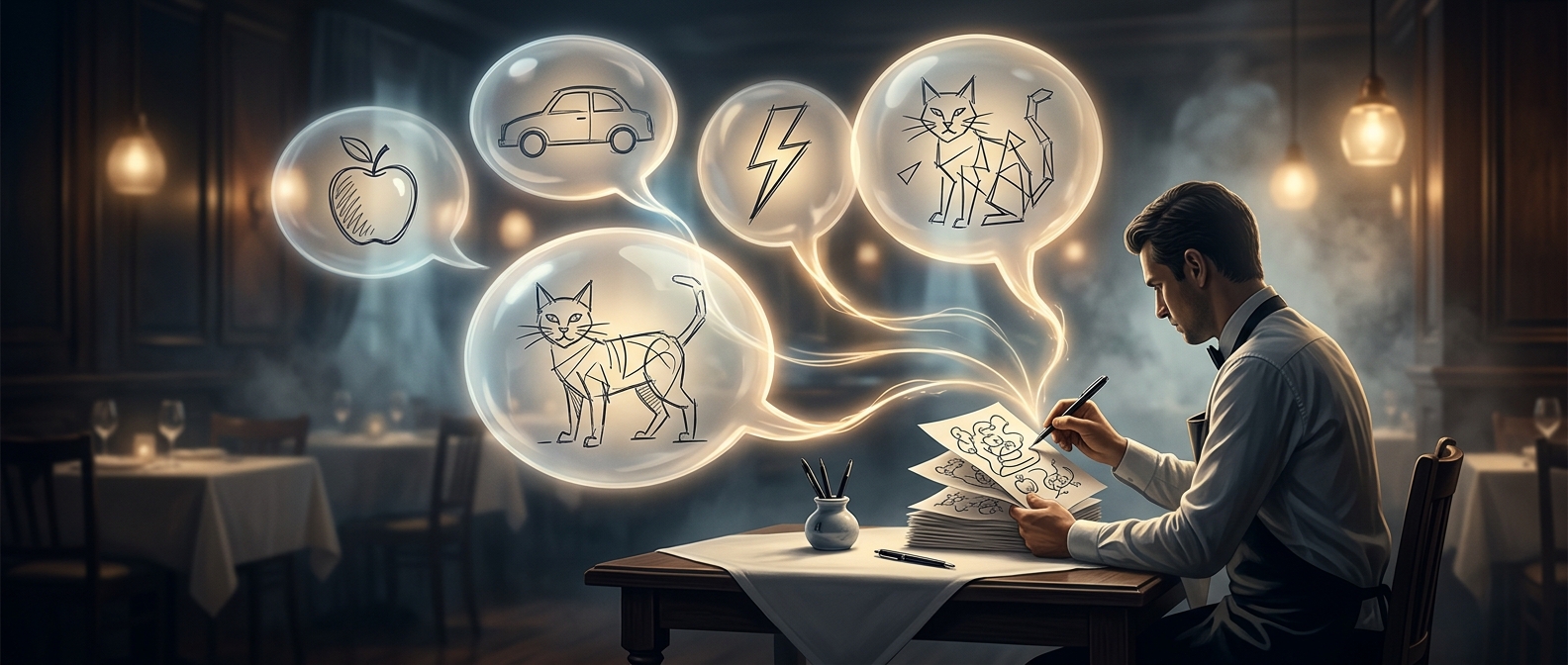 Как плохие рисунки официанта превратились в Pictionary