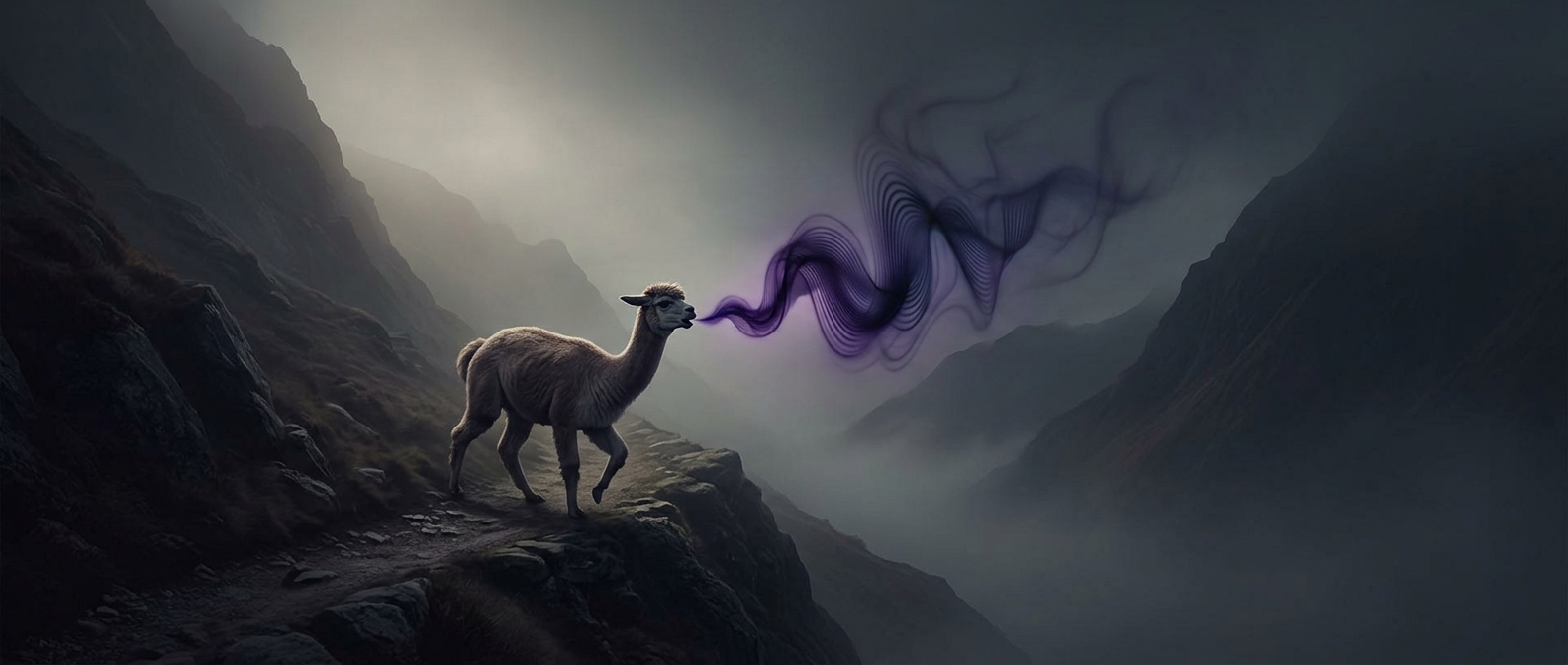 The anxious hum of a stressed alpaca