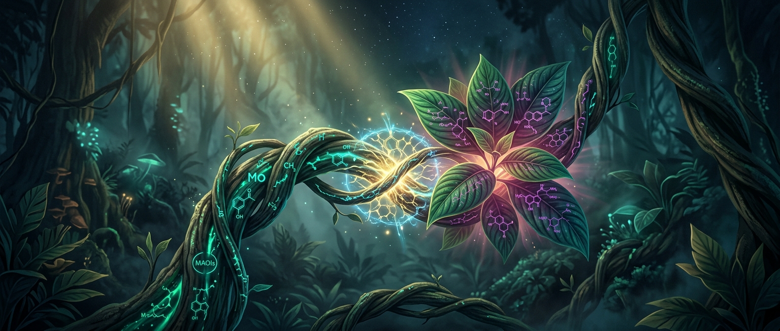 Ayahuasca vines require an exact chemical partner