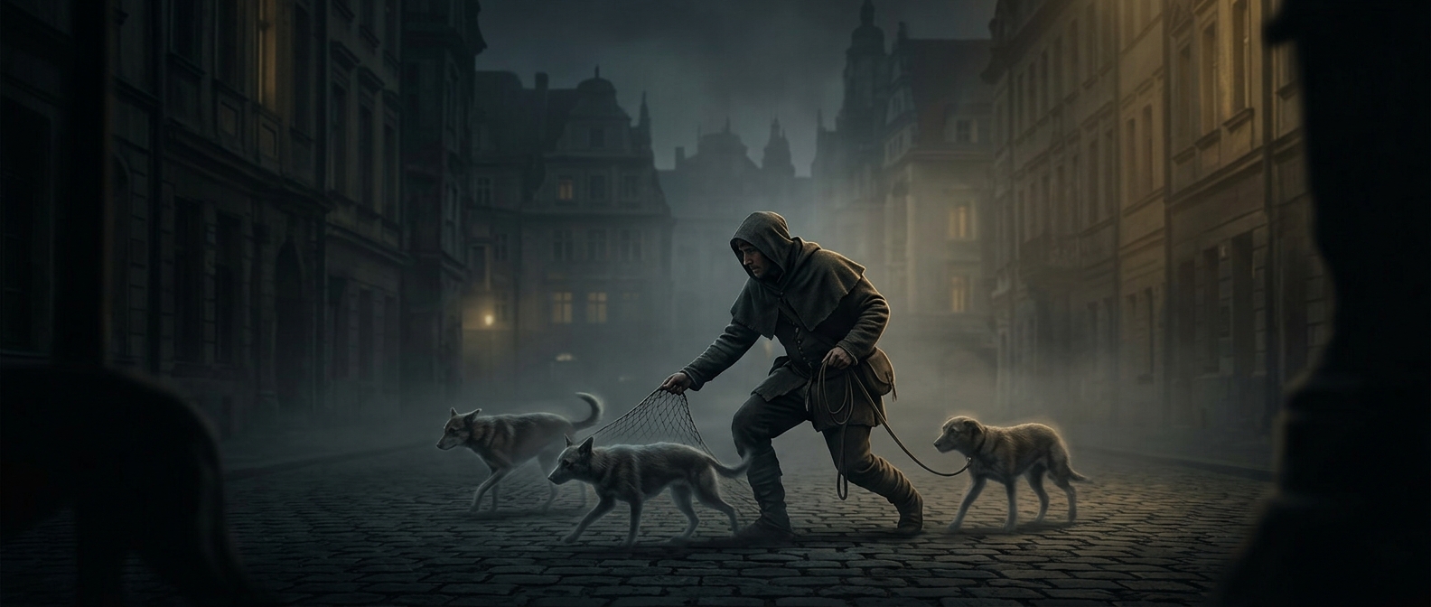 Aristocrats hired specialized workers to capture stray dogs