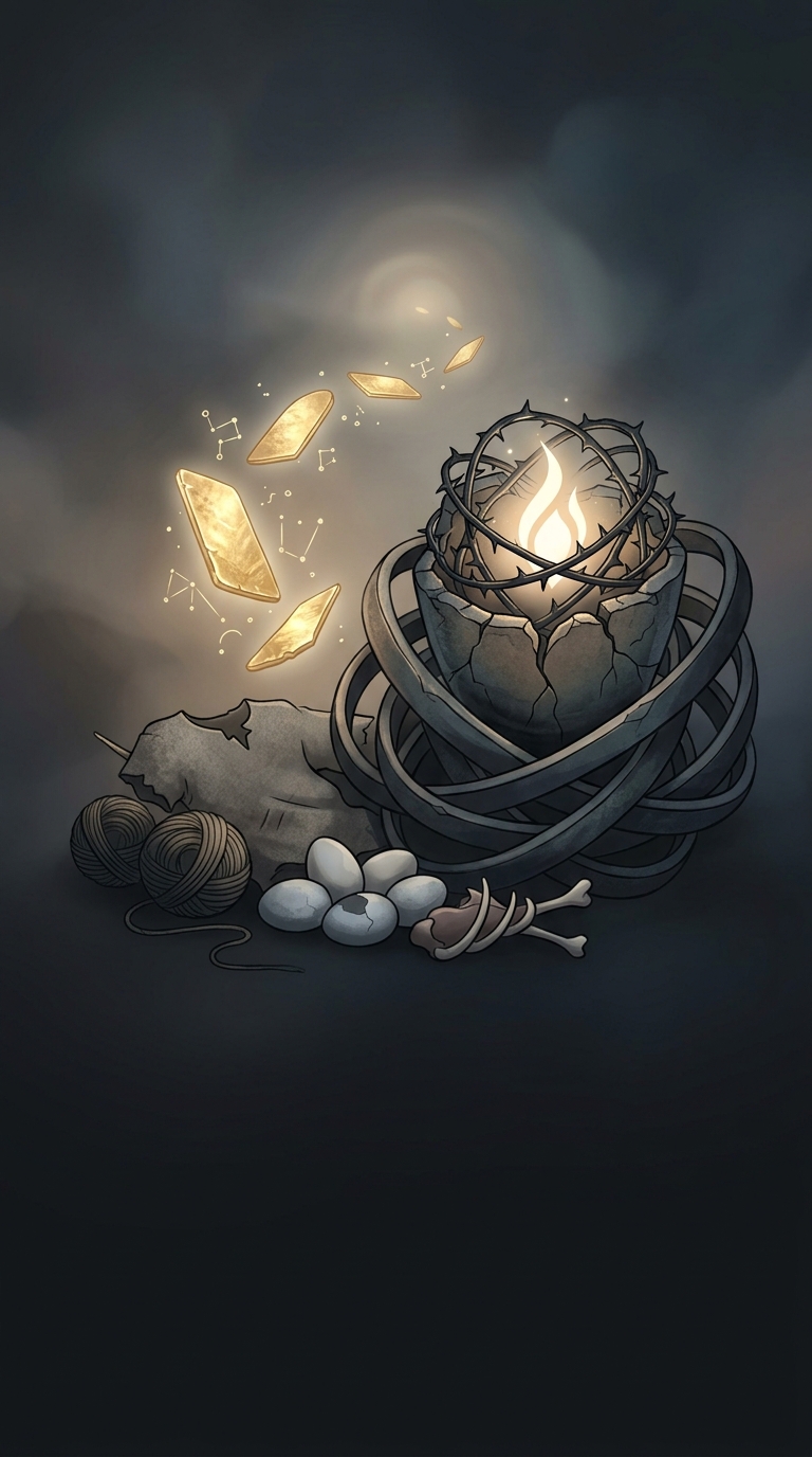 Followers of the ancient Greek mystical sect known as Orphism believed that humanity contained a spark of the divine trapped in a brutal, endless cycle of reincarnation caused by the crimes of the Titans.