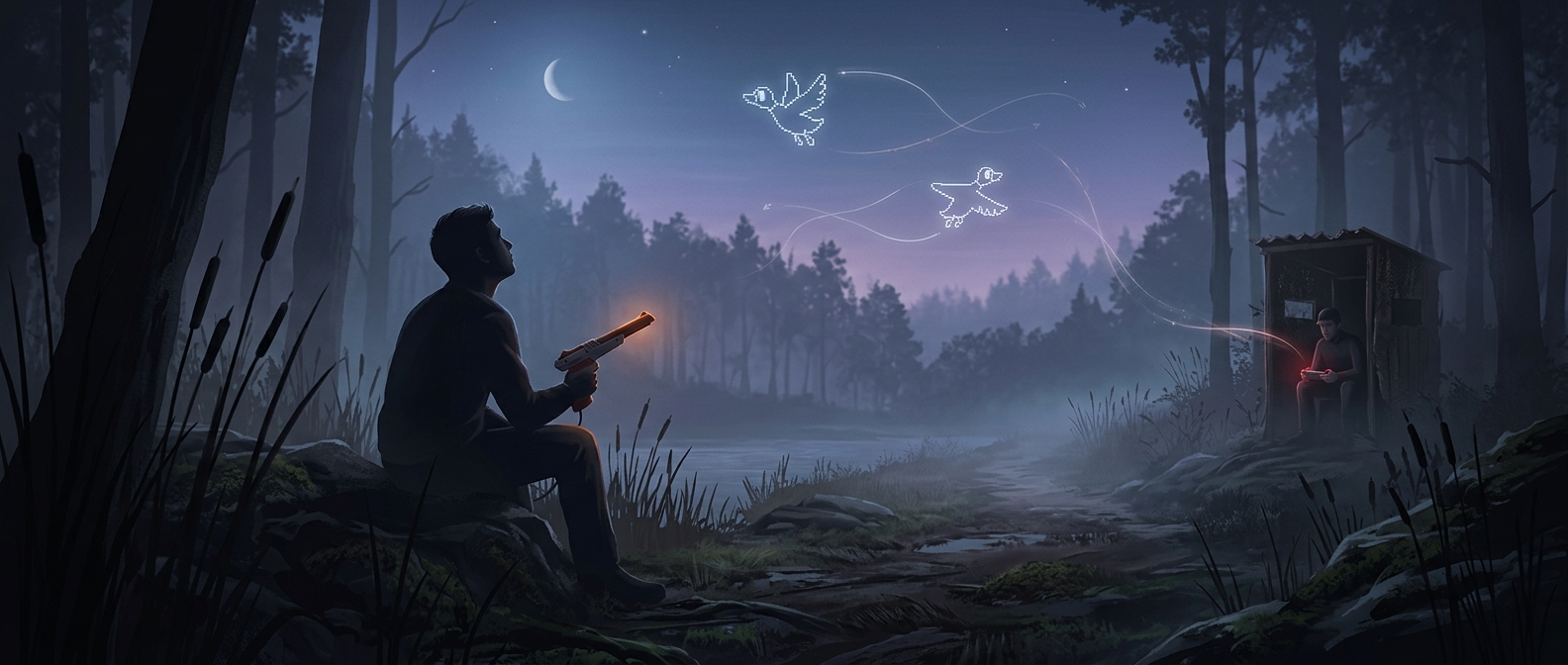 The secret second player in Duck Hunt