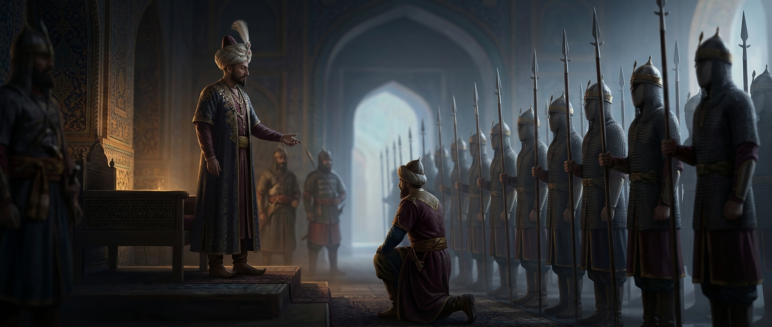 Shah Abbas I and his Georgian eunuch army