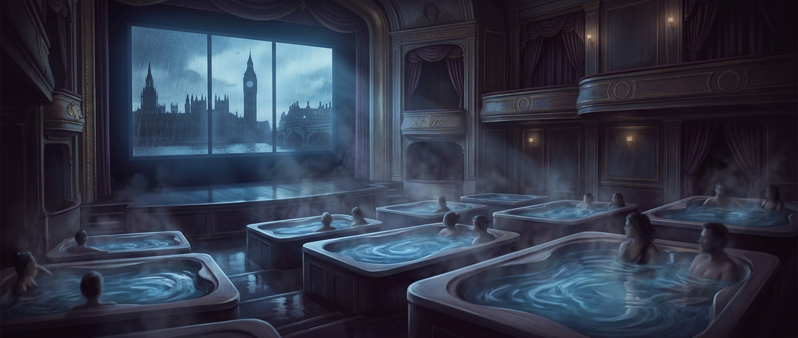 The cinema where your seat is a hot tub