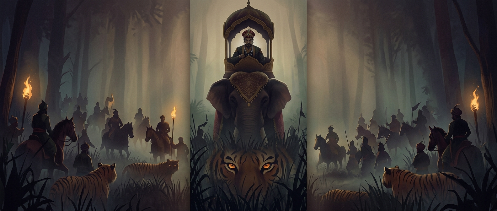 Akbar used tiger hunts to test his generals