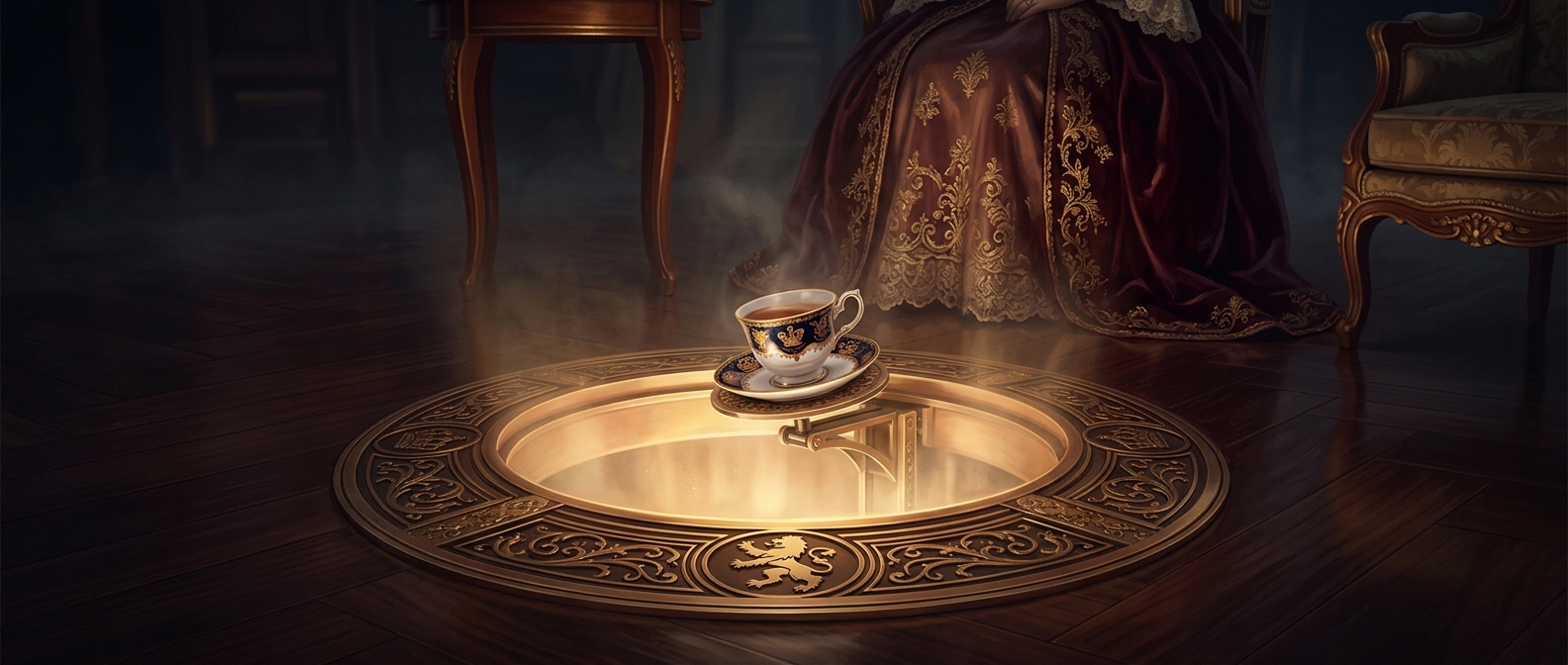 Queen Anne had tea delivered through a trapdoor
