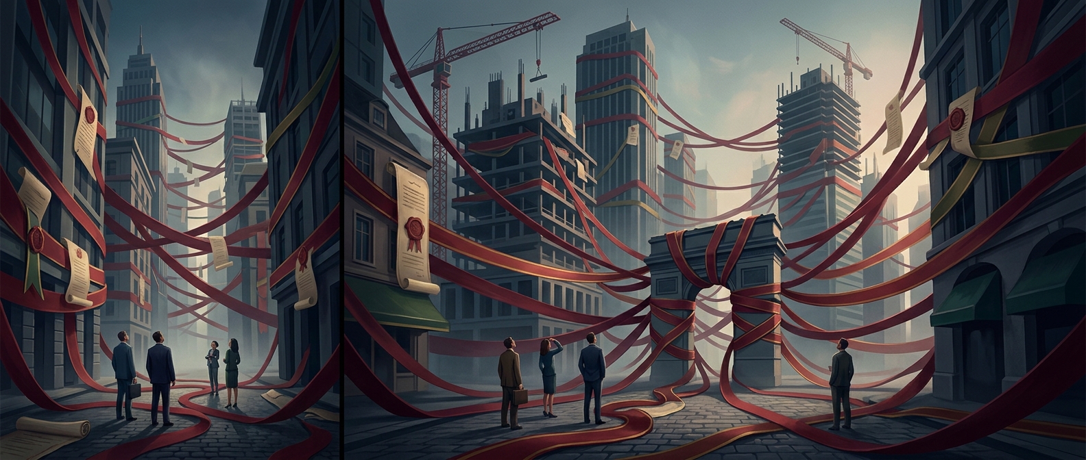 Excessive red tape completely paralyses local urban growth