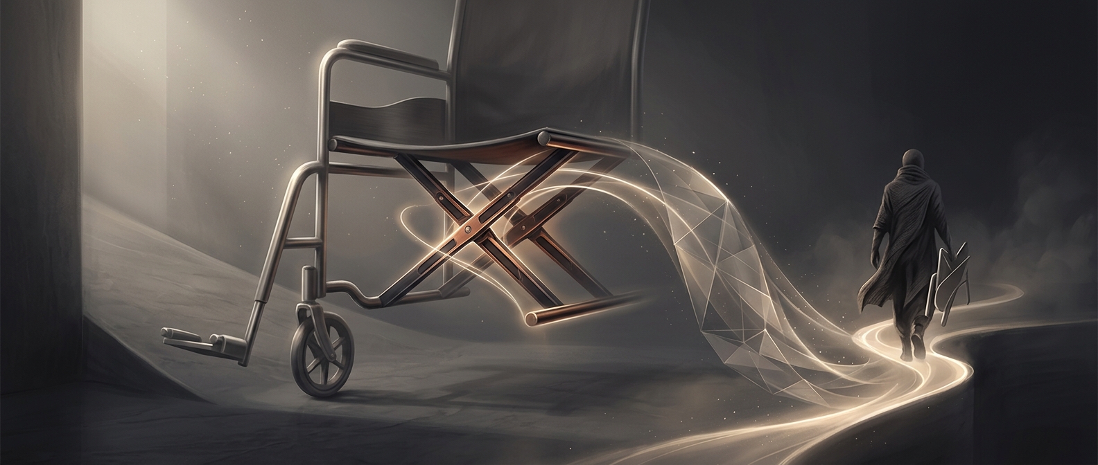 Wheelchair folding cross-braces enable collapse