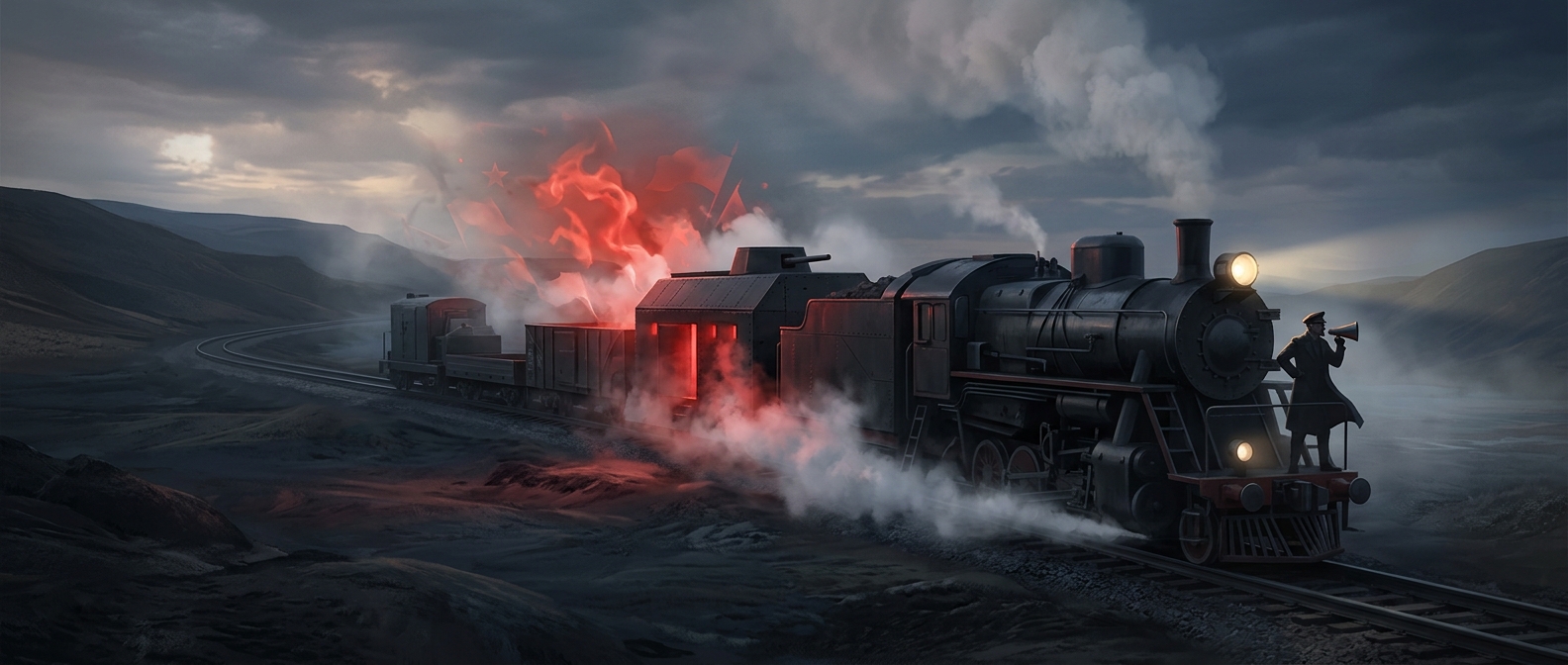 Leon Trotsky had a rolling propaganda train