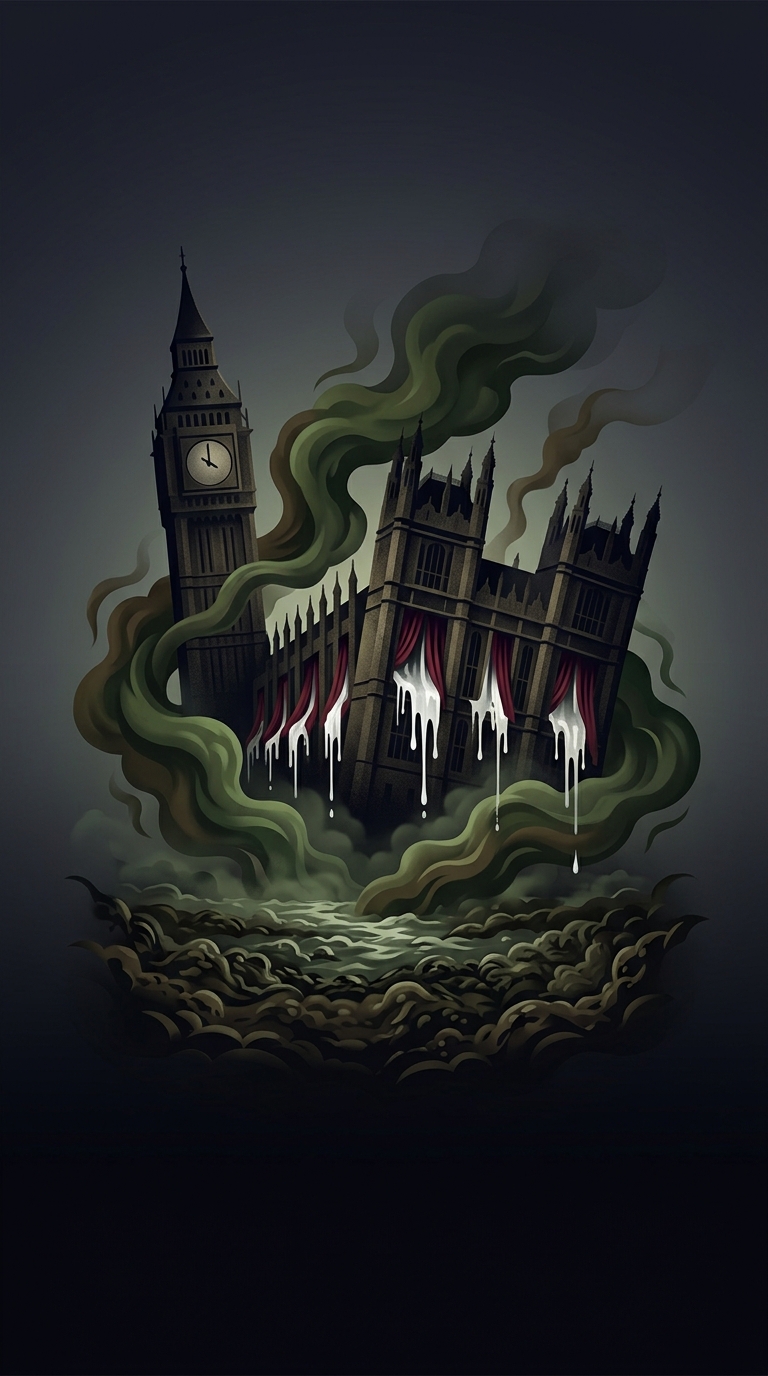 Parliament had to soak their curtains in chloride of lime in 1858 just to survive a crisis known as the Great Stink, which happened when human waste in the river boiled under the summer sun.