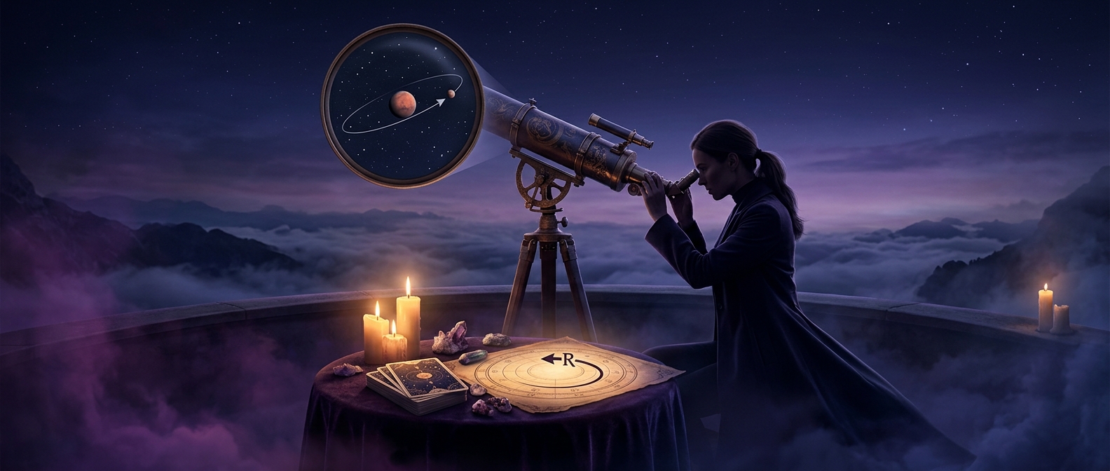 Retrograde planets do not physically reverse their cosmic orbits despite what your local tarot reader claims