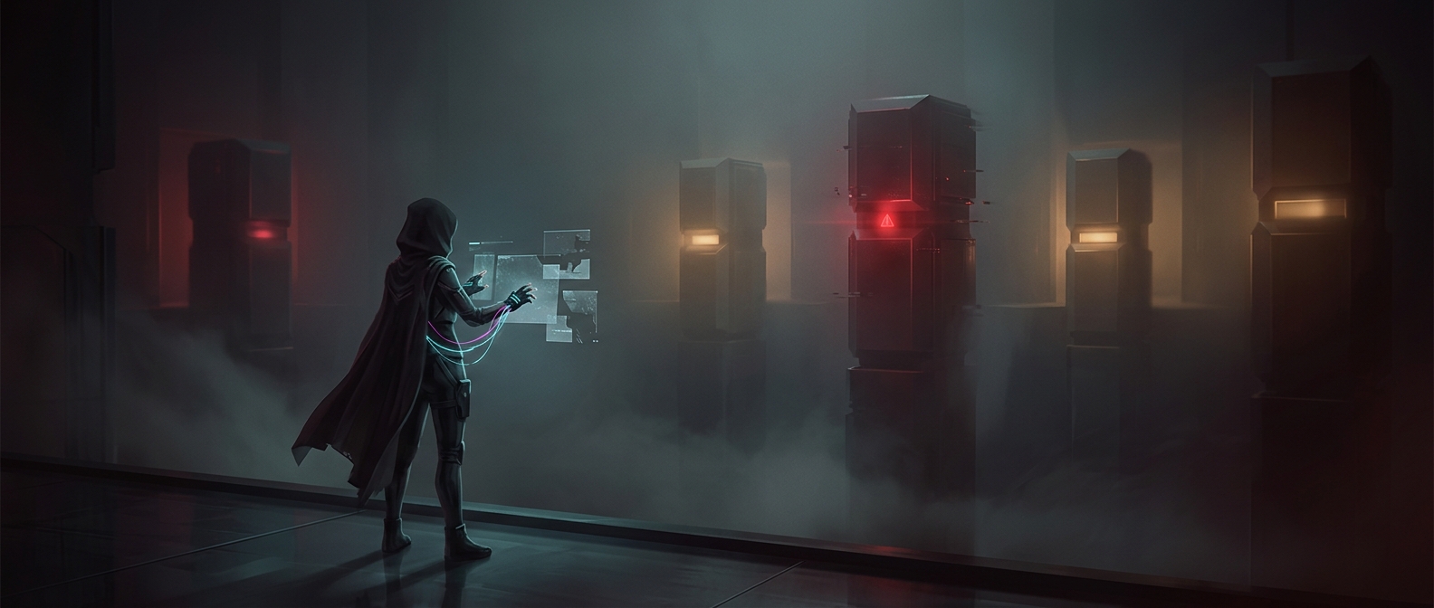 Netrunner forces the corporation to bluff with hidden servers while the hacker gambles on blind attacks