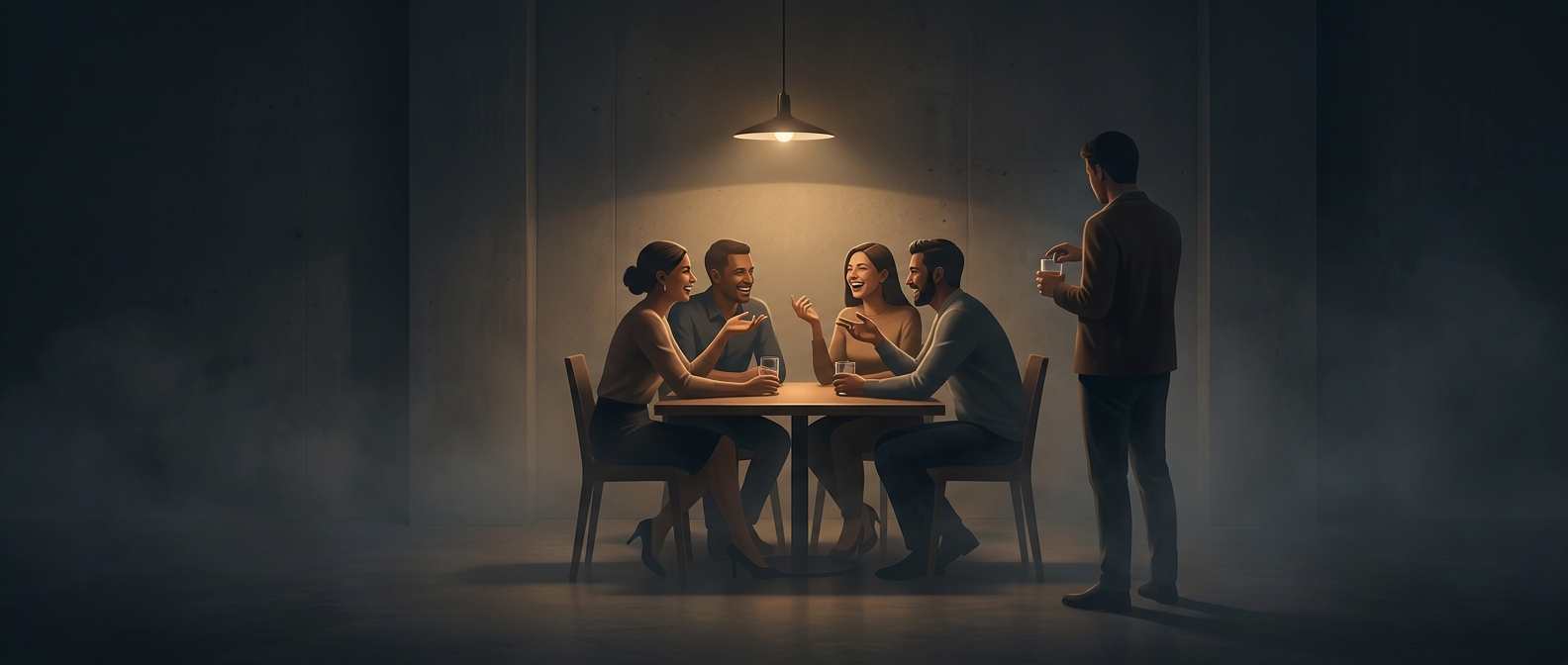 Cryptic inside jokes effortlessly isolate innocent outsiders