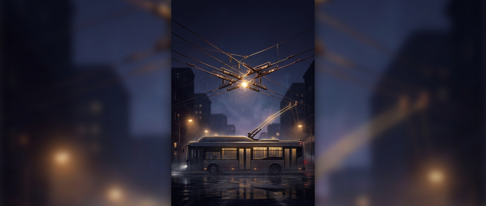 The strange frogs that switch trolleybus wires
