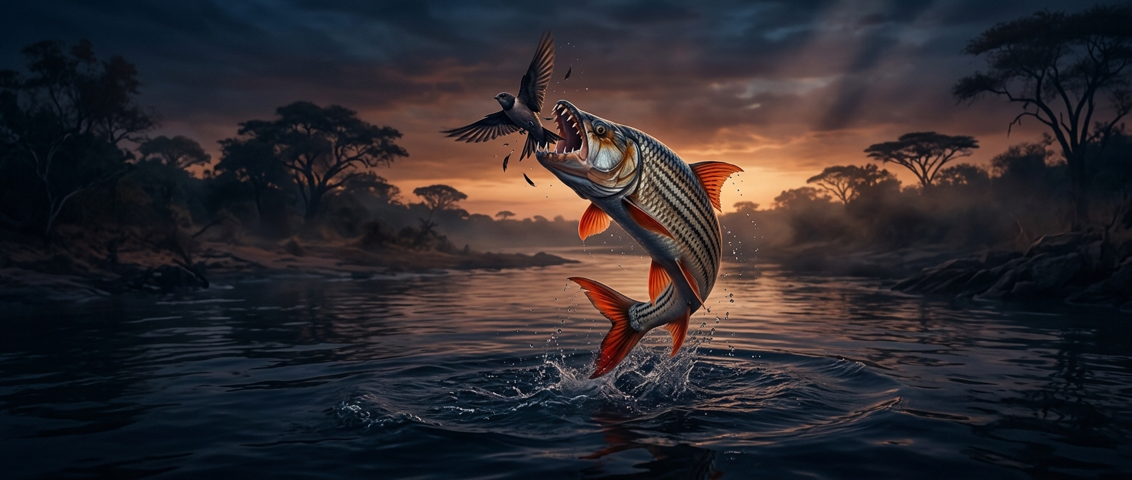 The fish that catches birds in midair