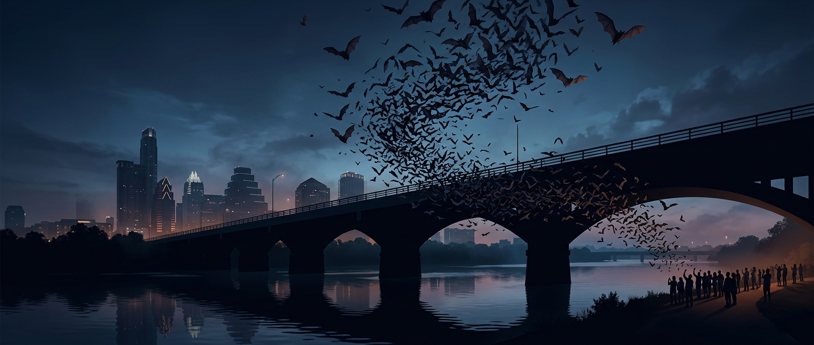 Why millions of bats swarm Austin every evening