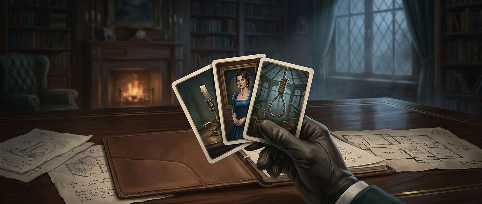 Для игры в Clue игрокам нужно вычислить три секретные карты