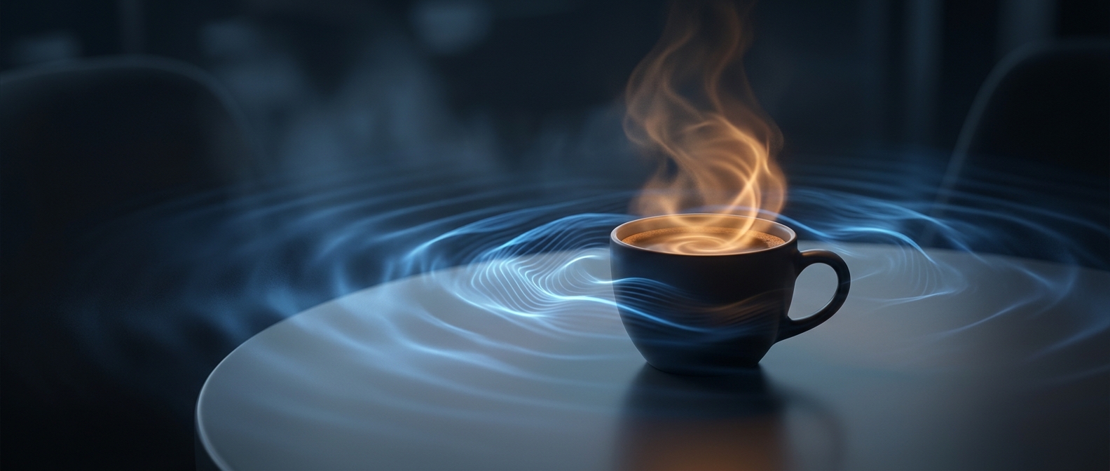 Could shouting at your coffee actually warm it up