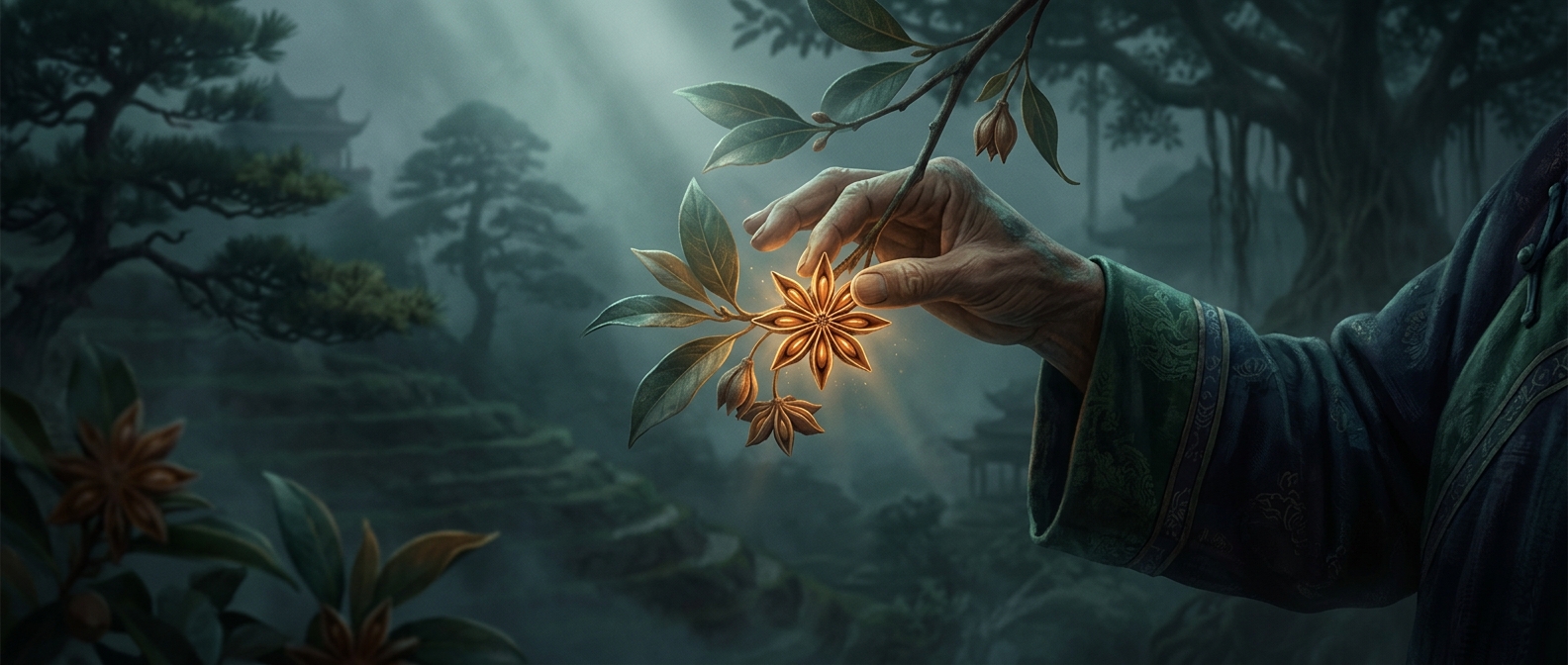 Star anise was harvested in ancient southern China