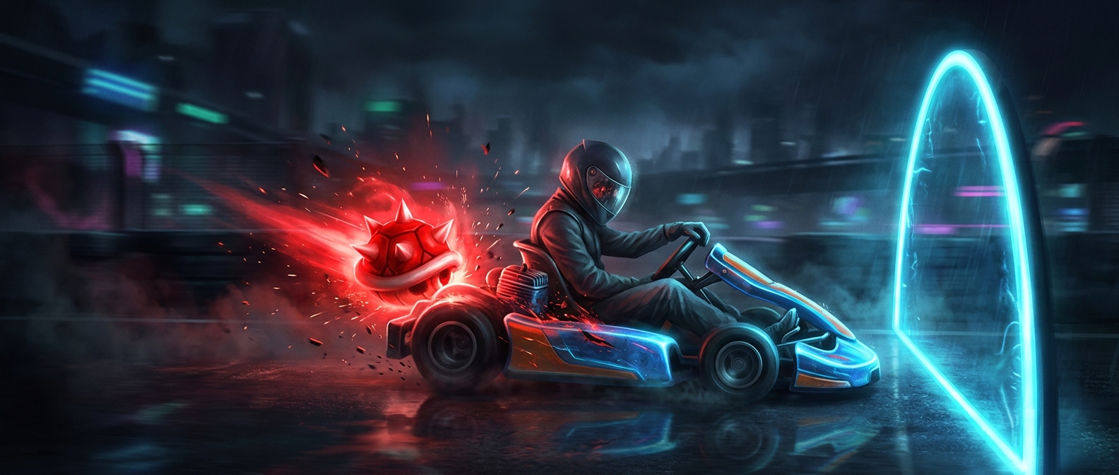 How one red shell can ruin a perfect race
