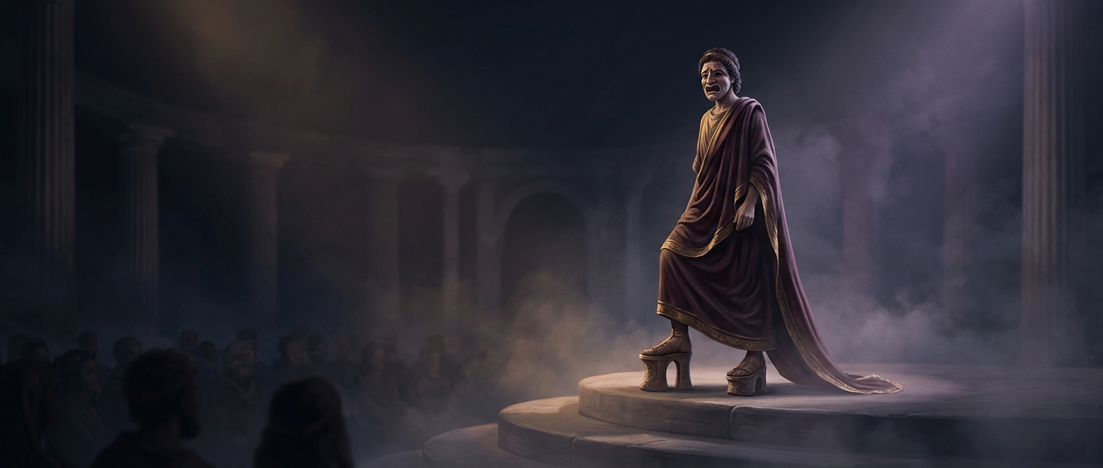 Ancient actors wore giant shoes to look important