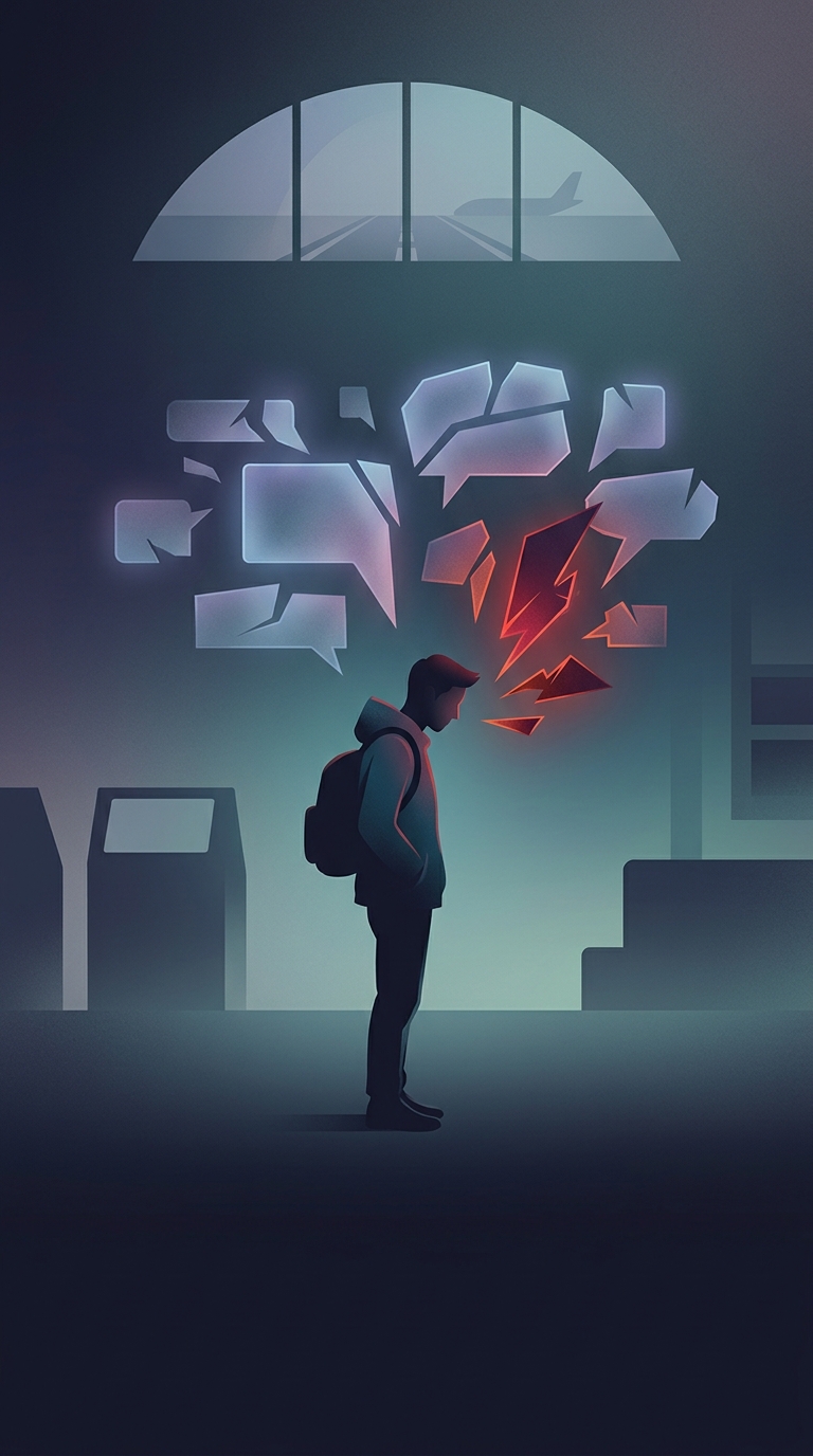 Why do nervous travelers find it surprisingly easy to curse or lie when trying to speak a foreign language?
