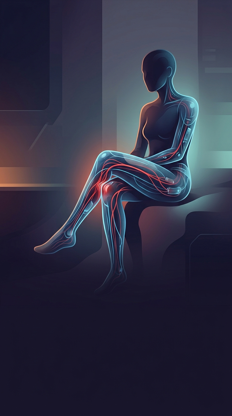 What temporary biological shift happens in your body the moment you sit with your legs crossed?